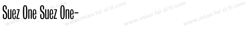 Suez One Suez One字体转换